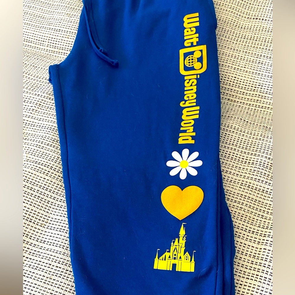 Walt Disney World Royal Blue retro joggers L